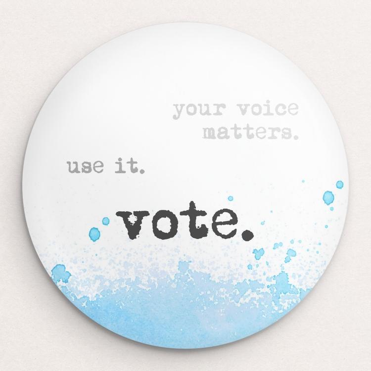 your vote counts button