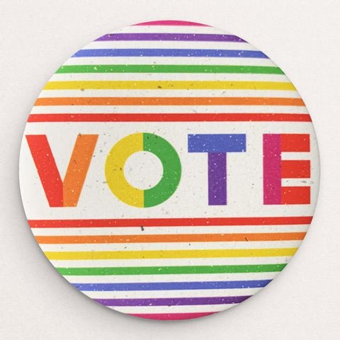 Vote With Pride Dog Collar by Susanne Lamb - Creative Action Network