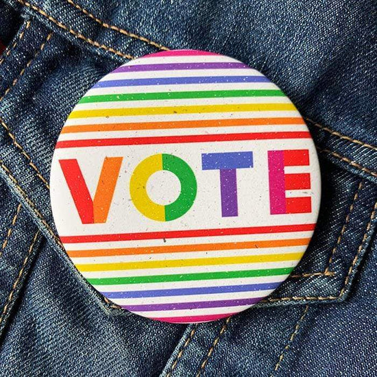 Vote With Pride Dog Collar by Susanne Lamb - Creative Action Network