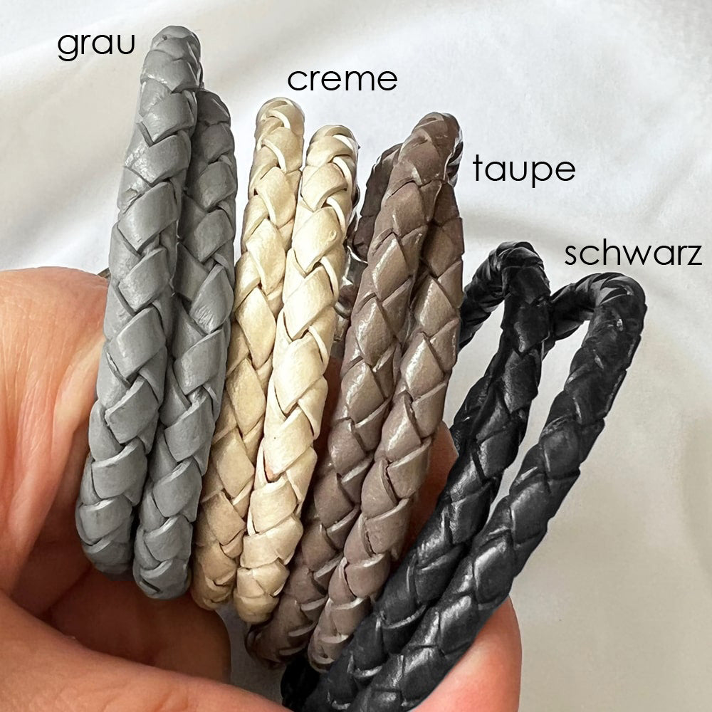 How to Make a Round Braided Leather Bracelet