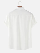 Cowboy Style White Cotton Shirt