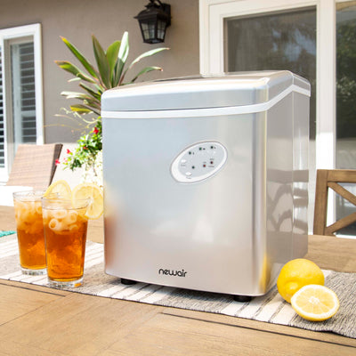 NewAir AI-100VO Orange 28-lbs Portable Ice Maker