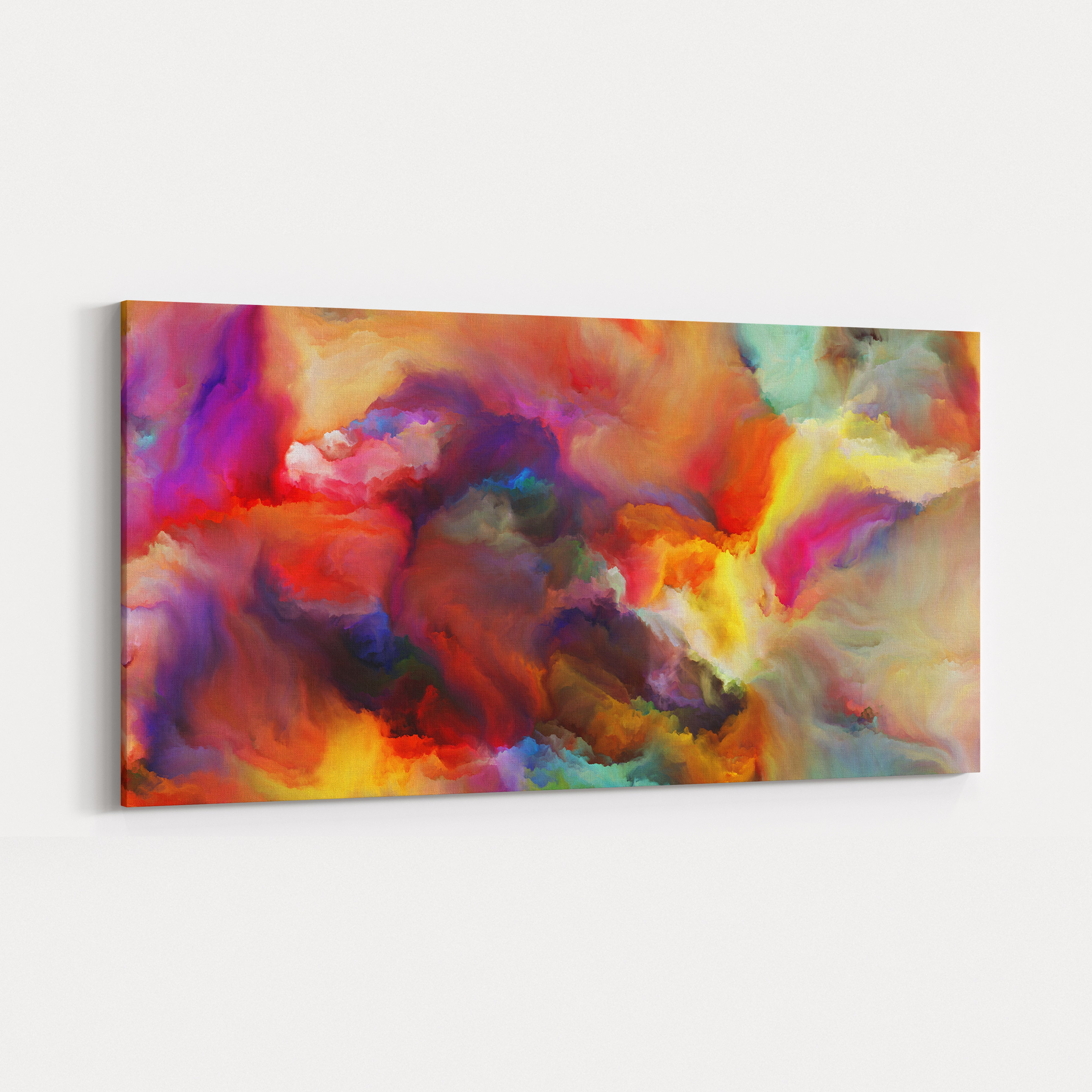 Foto Canvas print - Abstraction, Colorful clouds (colorful)