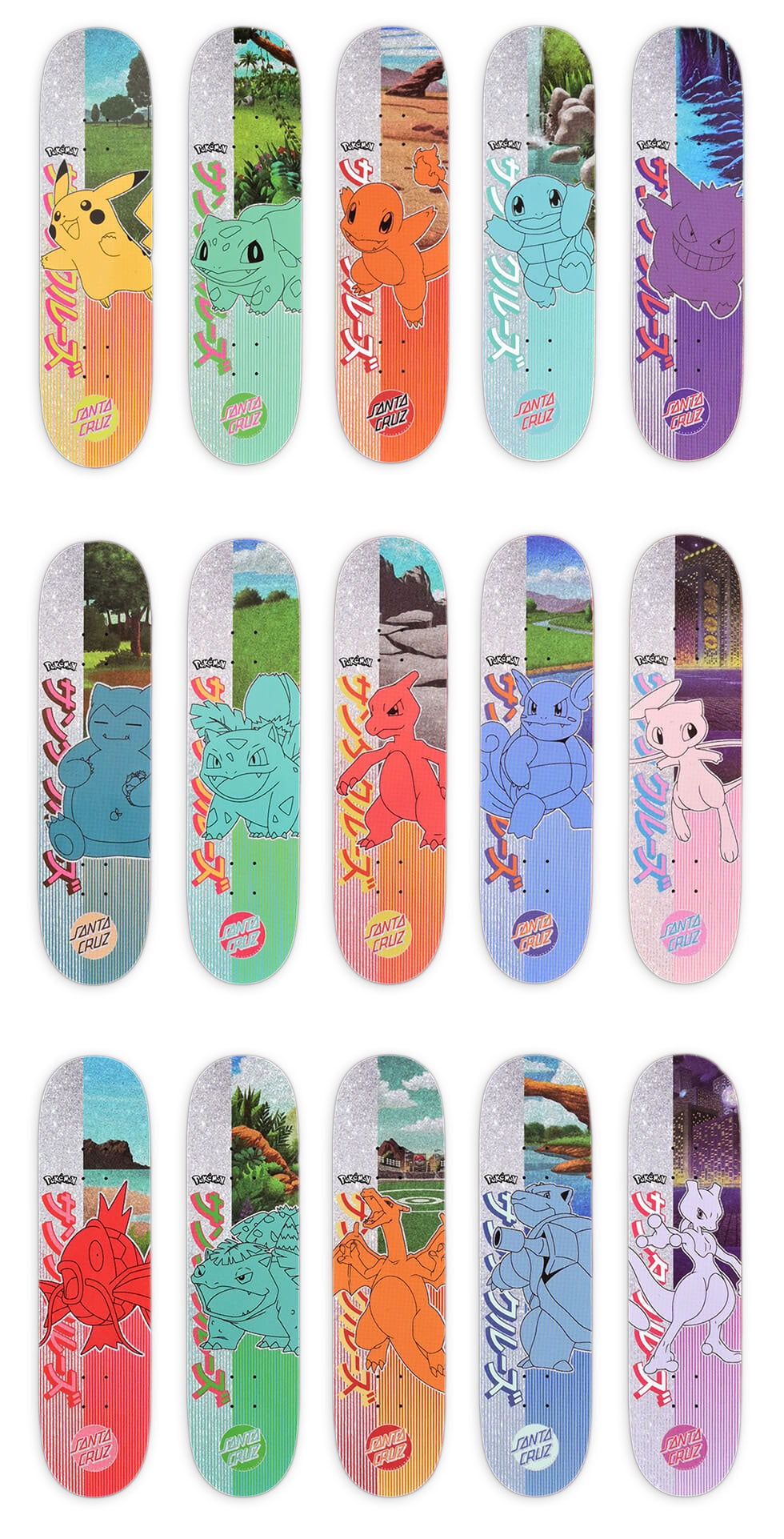 Pokémon x Santa Cruz Official Collaboration Skateboard Decks ...