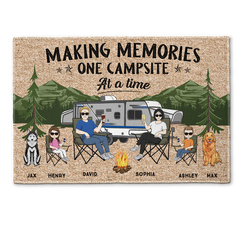 Making-Memories-One-Campsite-At-A-Time-Family-Camping-Personalized-Doormat_1.webp__PID:3e53a60d-9e87-4917-948f-17b0fedce24c