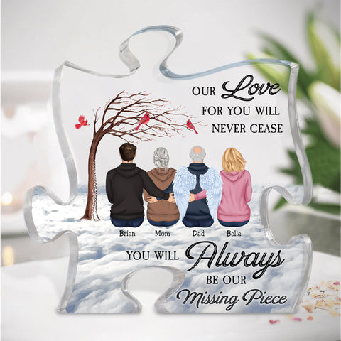 Dad Puzzle Acrylic Plaque - Cute, Transparent - Meaningful Gift for Any  Occasion