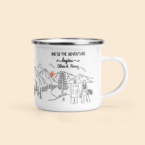 Making Memories One Campsite At A Time - Personalized Enamel Mug – Macorner