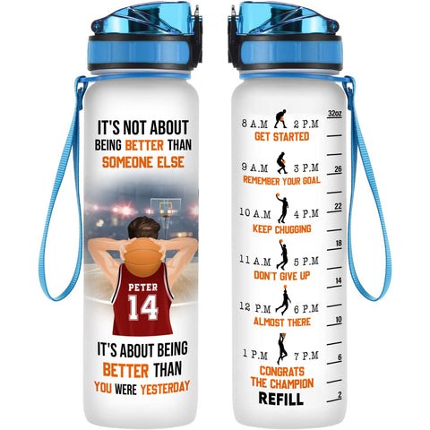 Its A Beautiful DayTo Save Lives - Personalized Water Tracker Bottle - –  Macorner