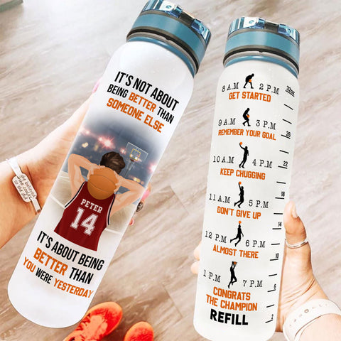 Water Bottle Tracker Motivational Water Bottle Personalized Water Bottle  With Hourly Time Tracker Time Stamp Water Custom Tumbler 