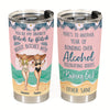 Bonding Over Alcohol Tolerating Idiots - Personalized Tumbler Cup - Funny Birthday Summer Gift For Besties, BFF, Soul Sisters, Coworkers, Colleagues