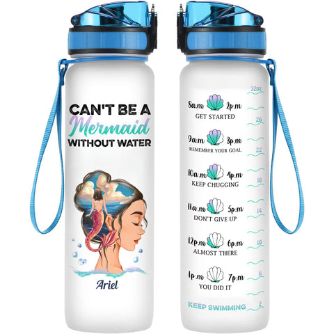 Stay Hydrated Bitch - Personalized Water Tracker Bottle - Birthday