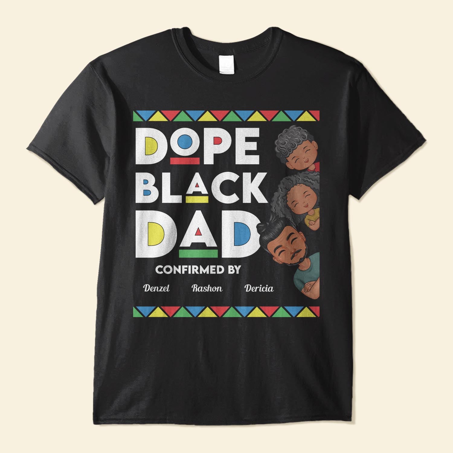 Image of Dope Black Dad - Personalized Shirt