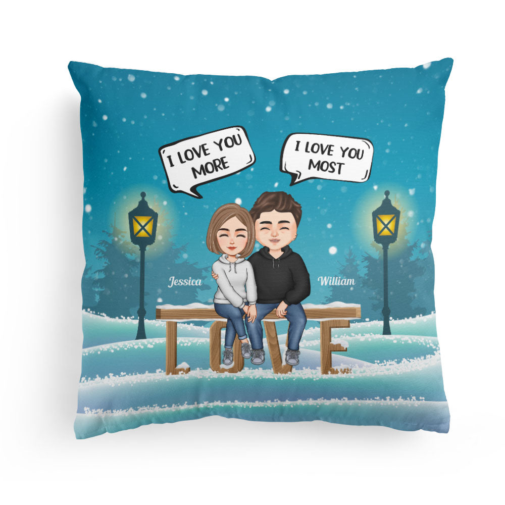 I Love You Forever - Personalized Pillow - Christmas, Anniversary Gift For Couple, Husband, Wife, Boyfriend, Girlfriend