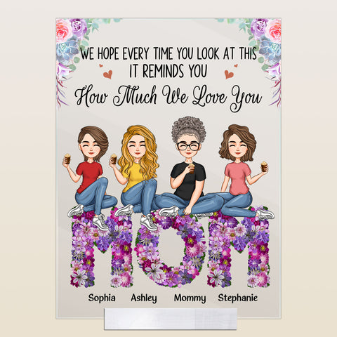 Dear Dog Mom Thank You For Being My Mom - Personalized Acrylic Plaque –  Macorner