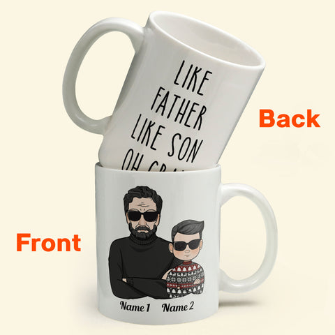 Personalized We Are Hooked On Dad Fishing Custom Kids Name Fathers Day For  Men Birthday Christmas Ceramic Mug 11oz 15oz