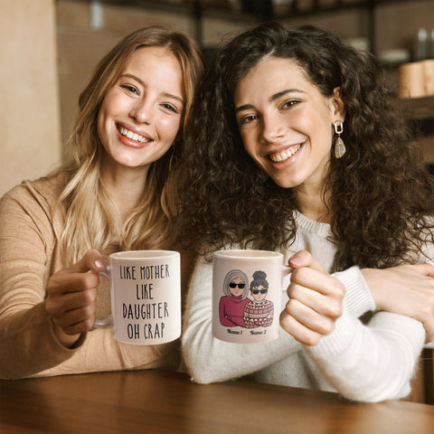 Personalized White ceramic coffee mug - Mother's Day Design