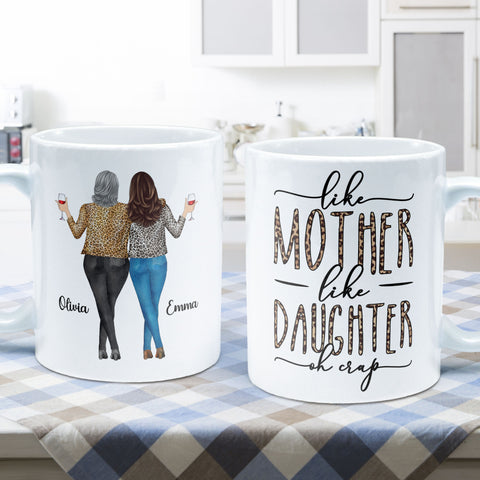 Personalized Mug, Gift For Dog Mom, Mother's Day Gift, Chibi Dogs