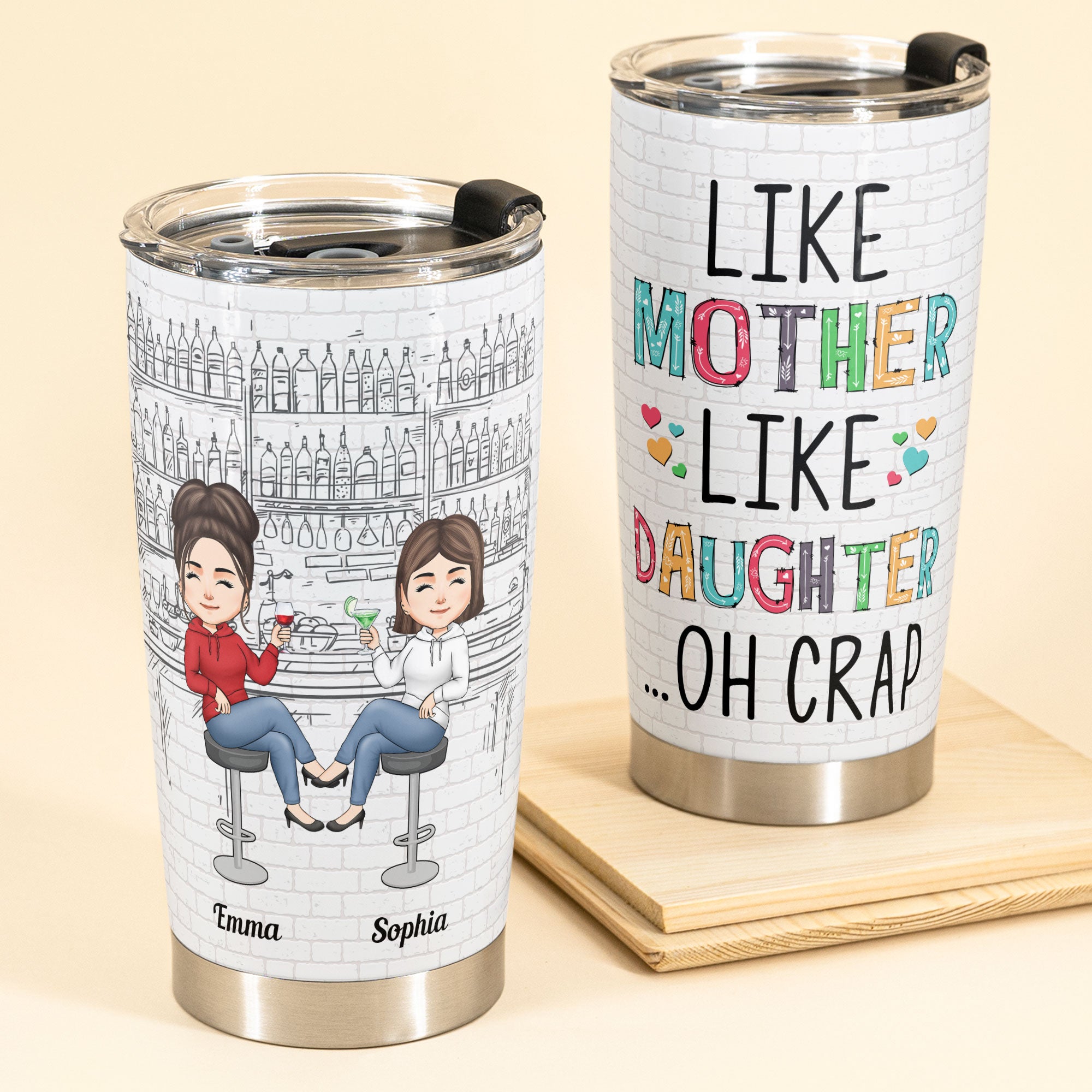 Partners In Crime Personalized Bestie Tumbler, Best Friends Funny Tumbler  Gift, Friendship Christmas Gift - Best Personalized Gifts For Everyone