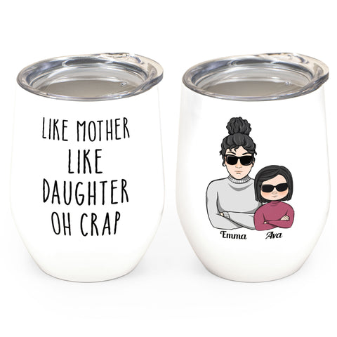 Mother And Daughter Forever Linked Together - Personalized Tumbler Cup –  Macorner