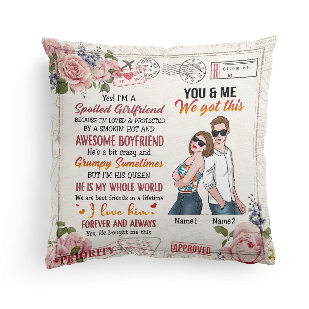 You And Me We Got This, Couple Custom Pillow (Insert Included), Gift For Couple