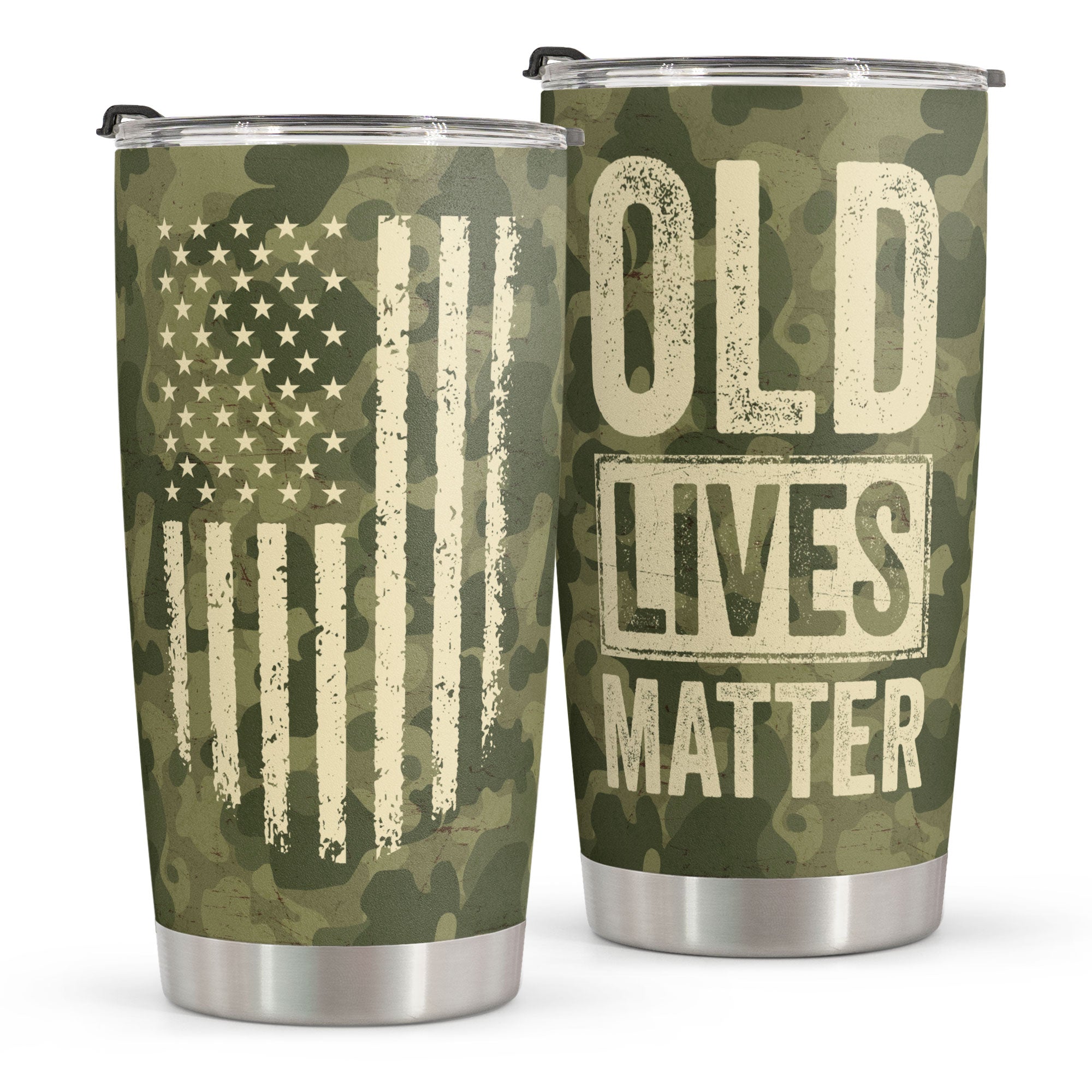 Image of Old Lives Matter - Tumbler Cup - Christmas, Birthday, Veterans Day Gifts For Men, Dad, Husband, Brother