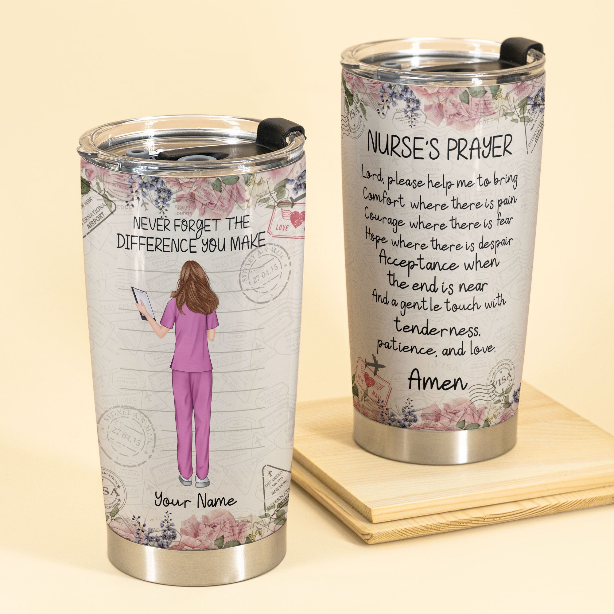 nurse tumbler designs