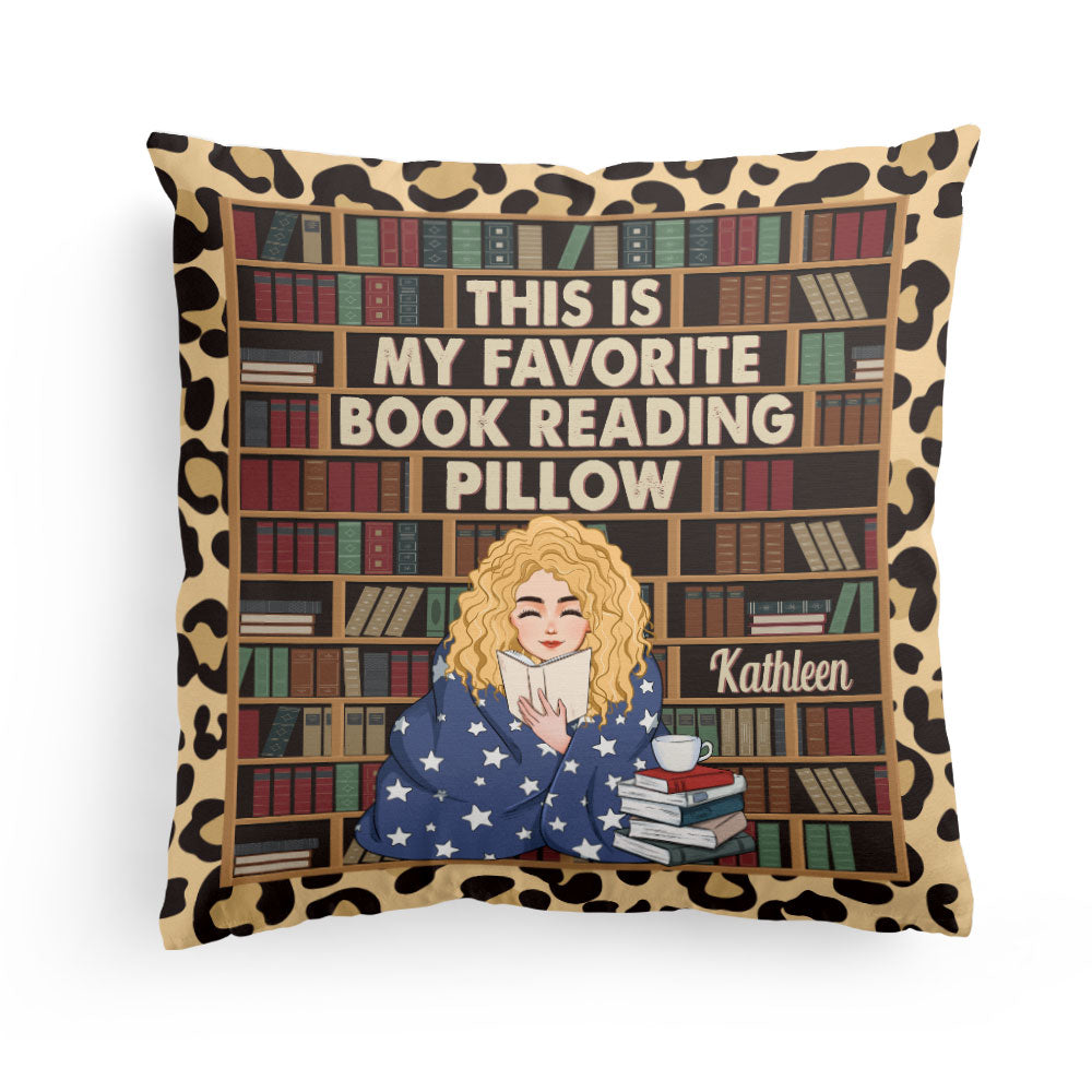 This Is My Favorite Book Reading Pillow – Personalized Pillow ...