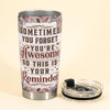 This Is Your Reminder Besties - Personalized Tumbler Cup - Funny Birthday Friendship Gift For Besties, Sisters, Coworkers, Colleagues