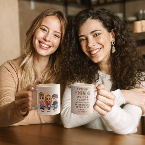 Friends Until We Die - Personalized Acrylic Tumbler With Straw