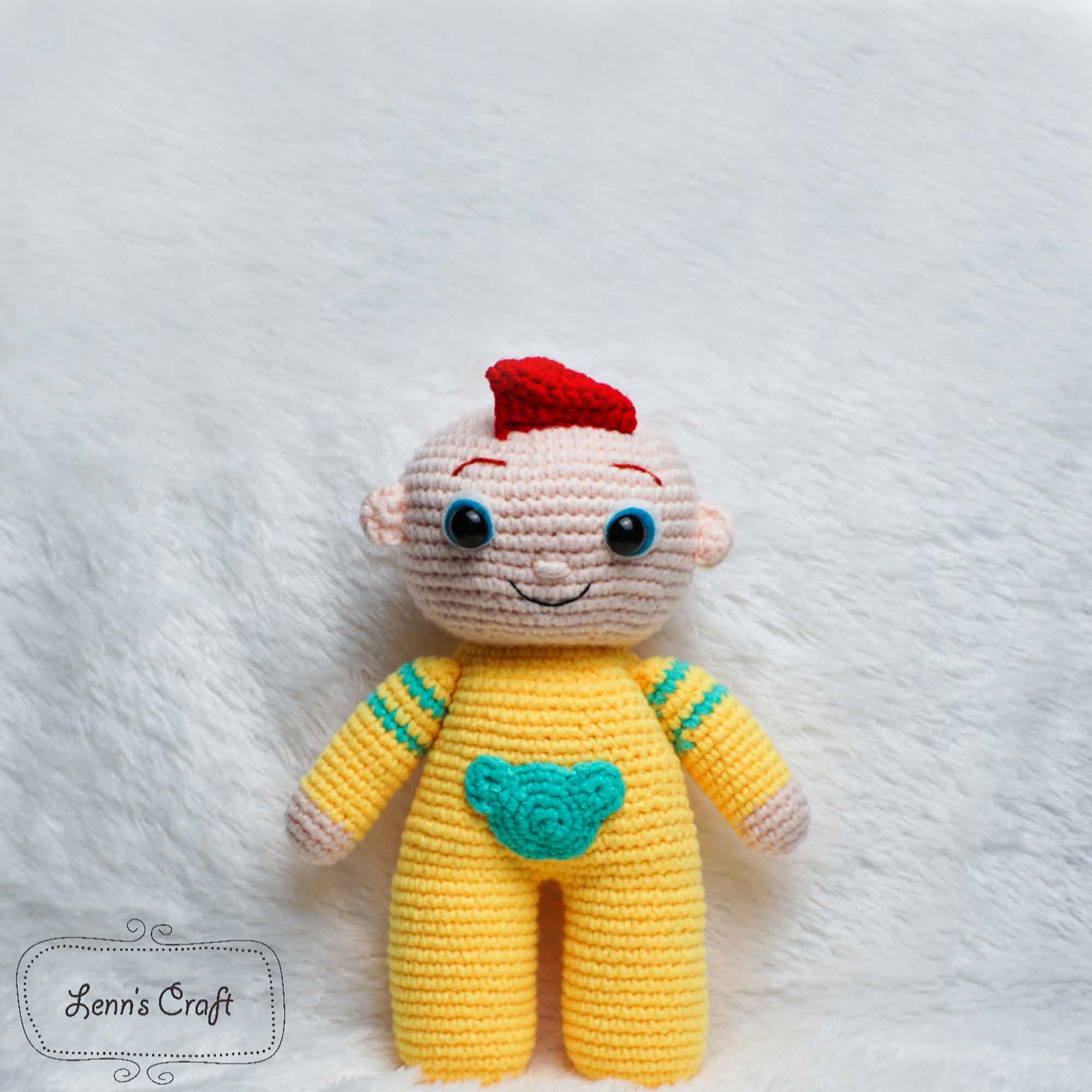 Disney White scrump voodoo amigurumi crochet toy for gift – Lenns Craft