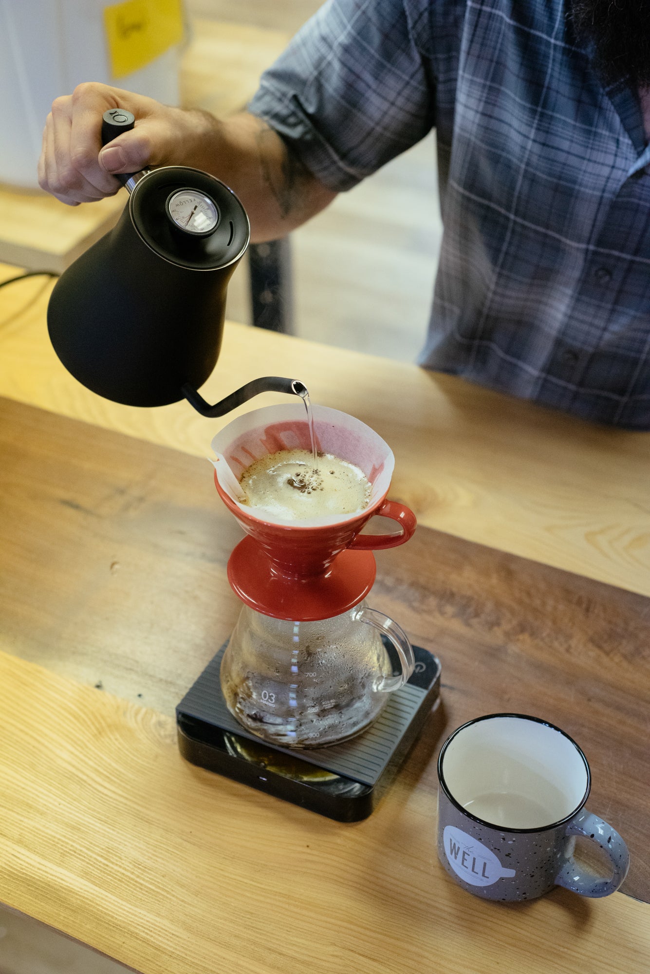 Continuing to Pour Coffee