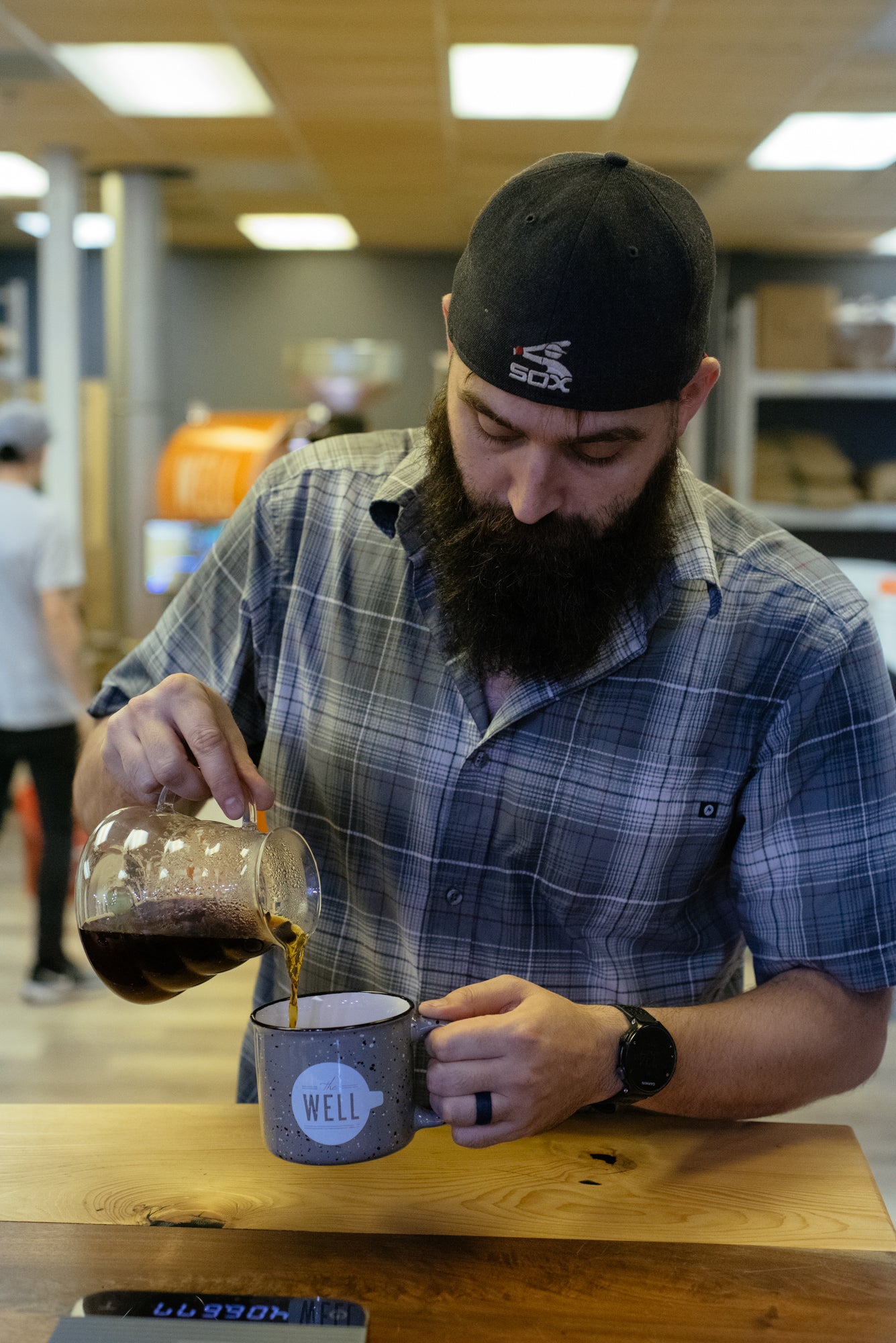 Pouring Coffee into Mug