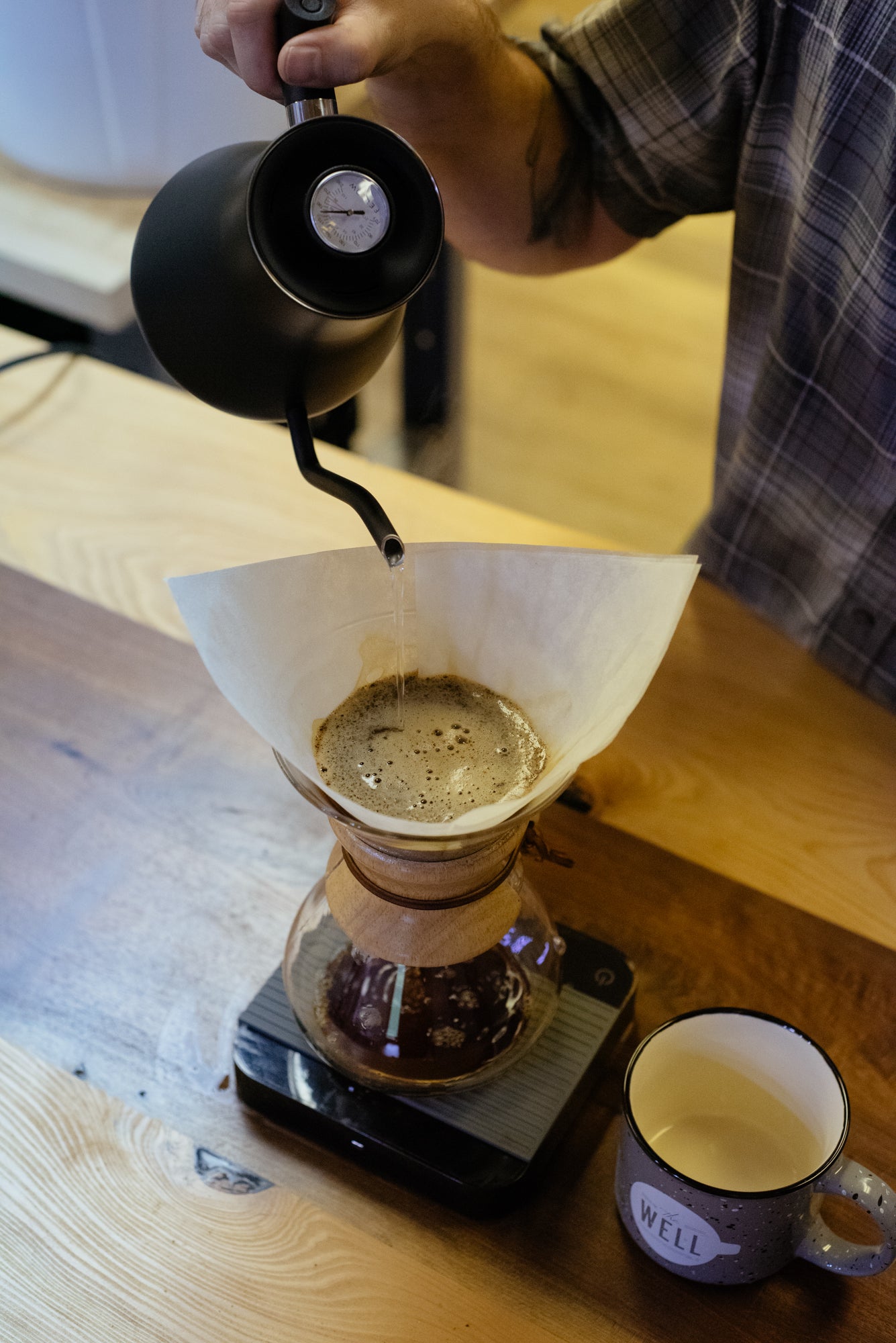 Chemex Full of Freshly Poured Water