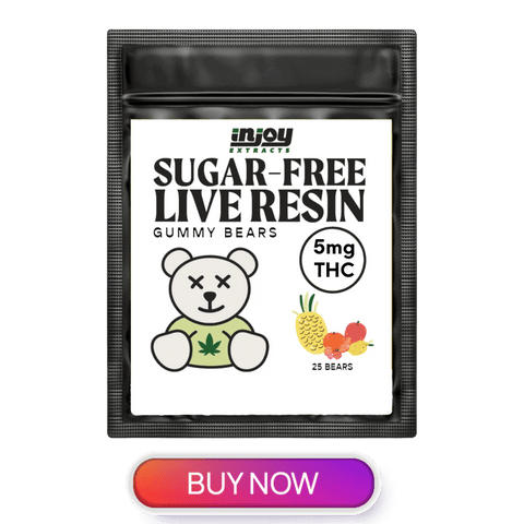 Sugar free live resin delta 9 gummy bears