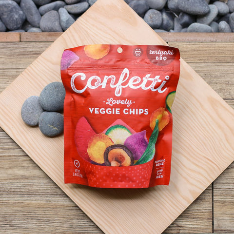 Confetti Snacks Lovely Veggie Chips Teriyaki BBQ