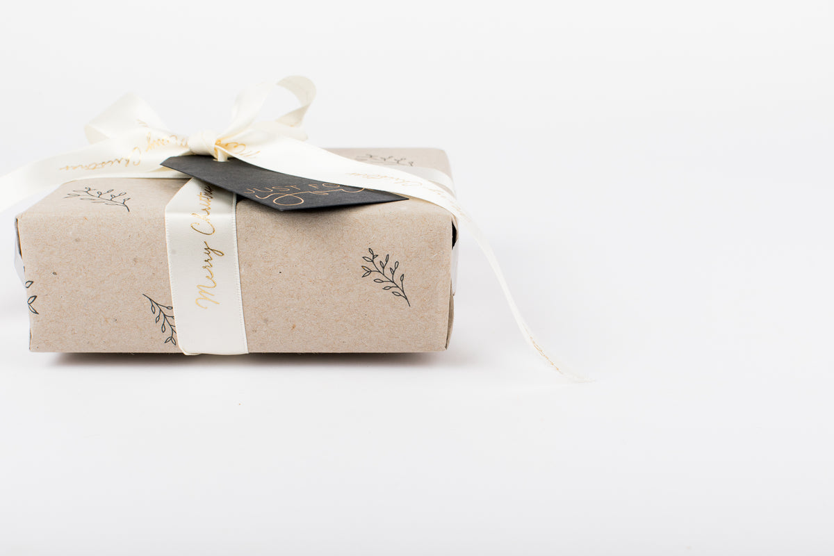 Eco Wrapping Paper - From Santa (2 Colour Options) - Wrinkle and Crease  Paper Products