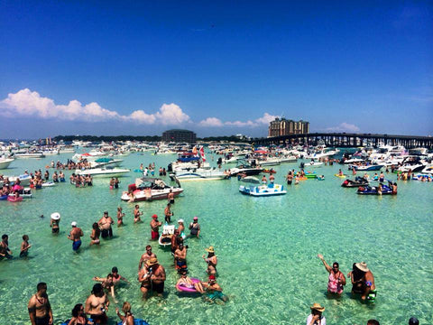 Crab island sandbar in Destin, Florida