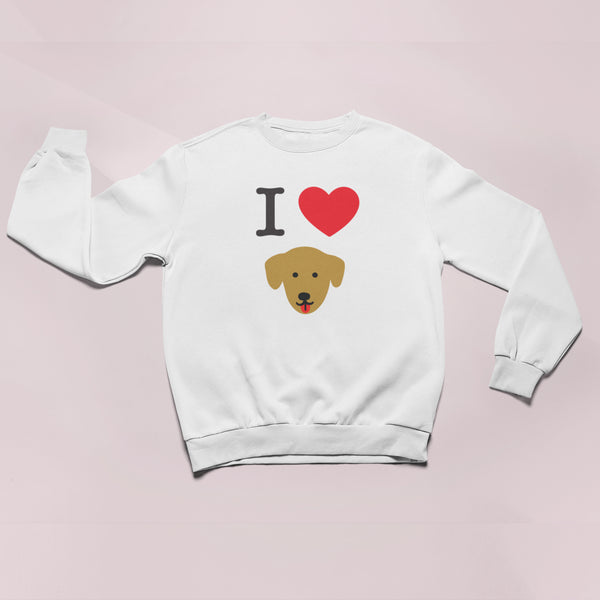 Love Me Dog Hoodie - White