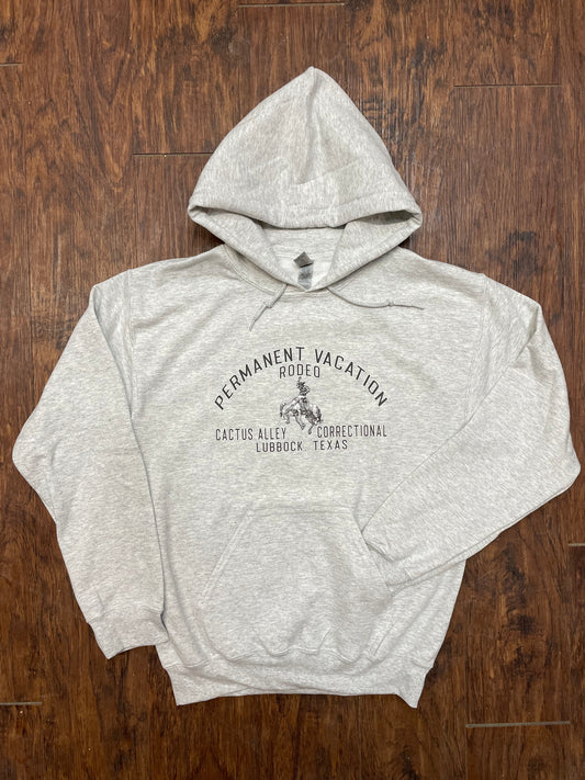 Bucking Horse - Ash Grey Adult Hoodie – Cactus Alley Hat Co.