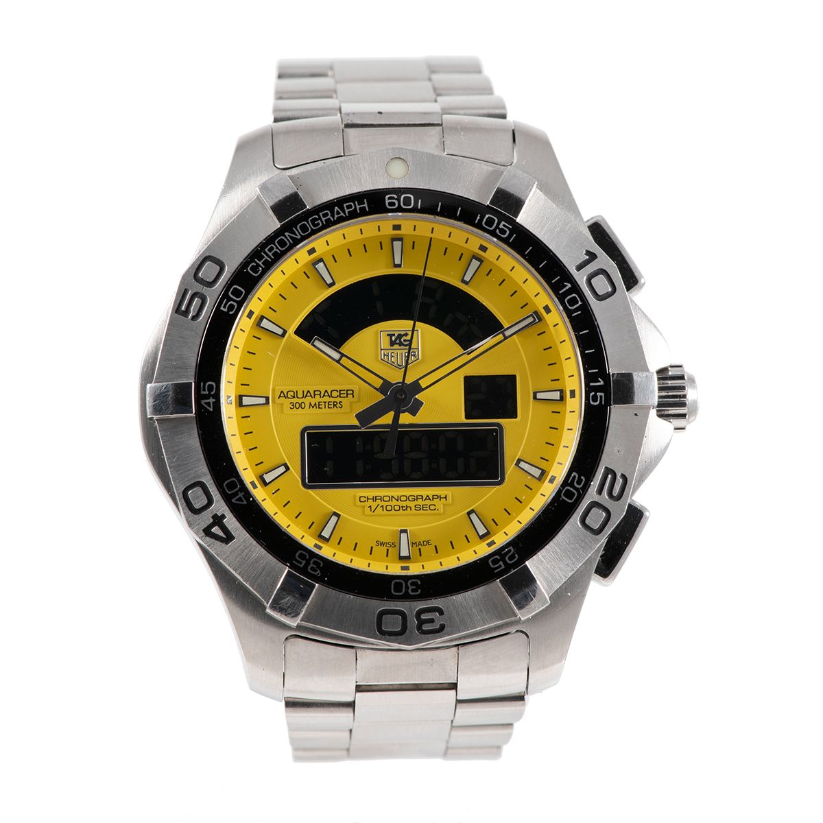 tag heuer calibre 5 aquaracer yellow