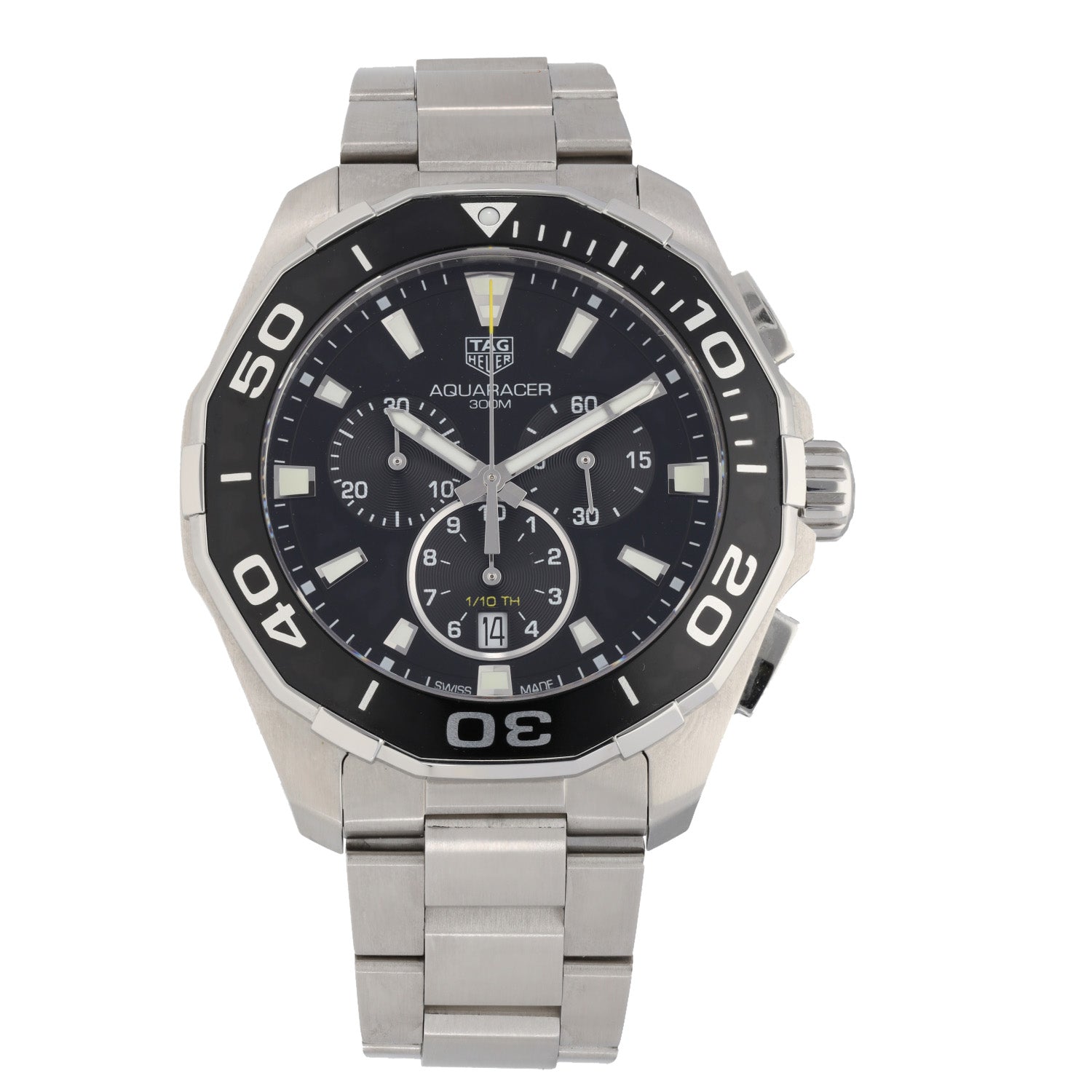 Tag Heuer Aquaracer CAY111A 43mm Stainless Steel Mens Watch