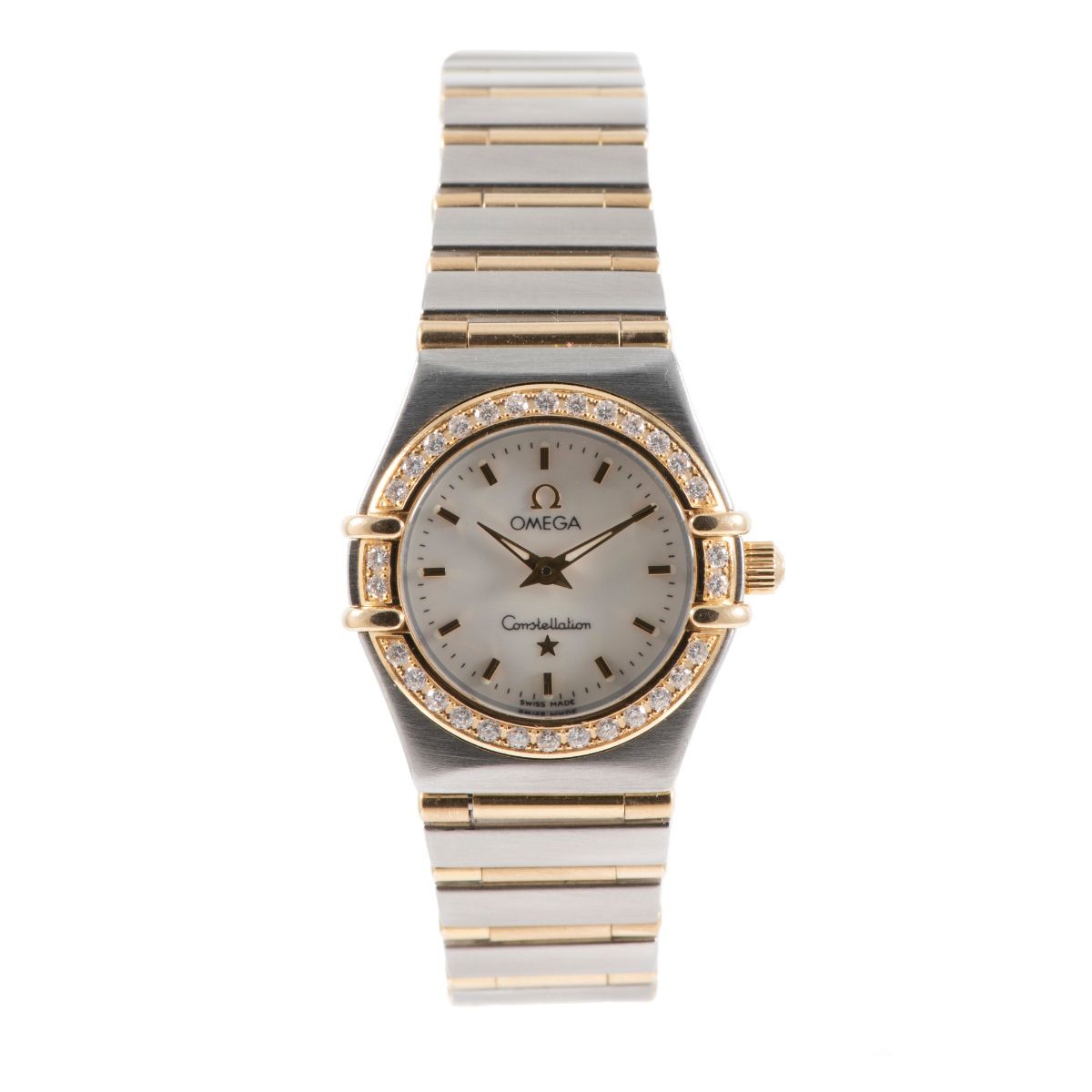 omega mother of pearl watch