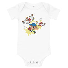Load image into Gallery viewer, Baby short sleeve one piece - Bowling Boy &amp; Pin Dog -
