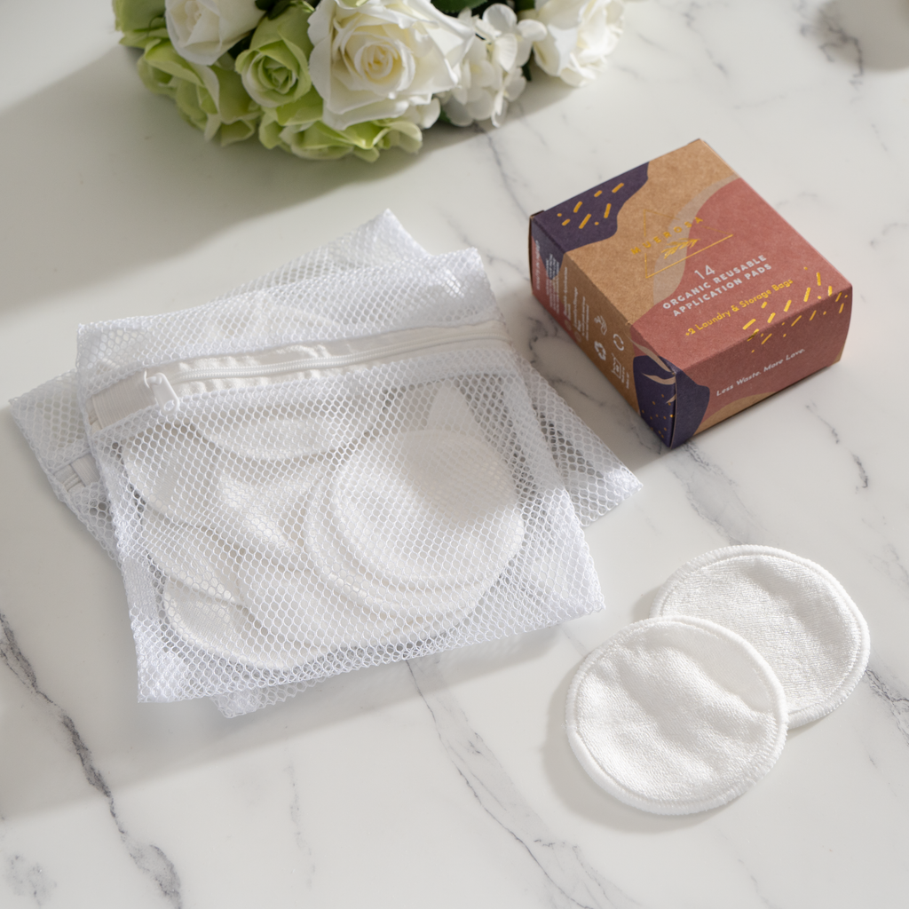 Reusable Bamboo Makeup MUEROSA Remover Pads | EDITION BLACK