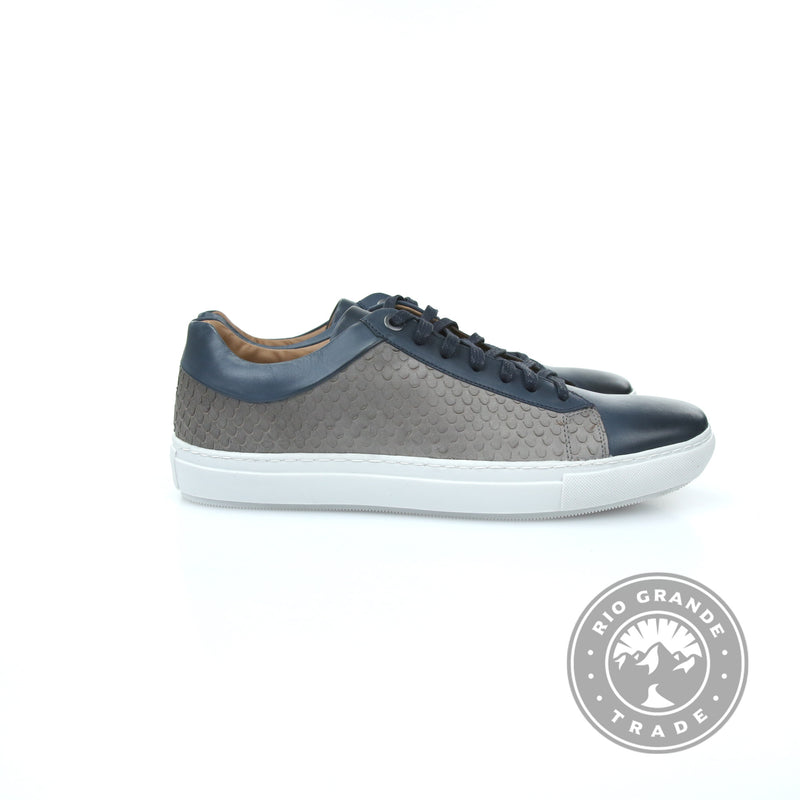 NEW Brothers United BU603097-NGRY Men's Sneaker - Navy Nappa / Gray Serpent - 11
