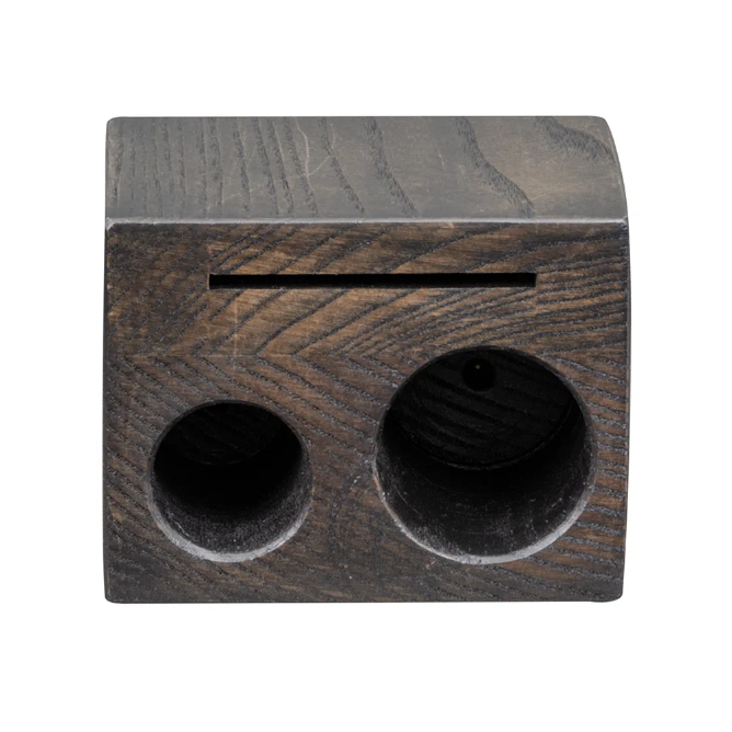 Risch WOODBLOCK-CHECK WALNUT Rectangular Wood Block Check Presenter - 3 1/2" x 2 1/2" x 2 3/4", Wood Pack of 25 - Image 3