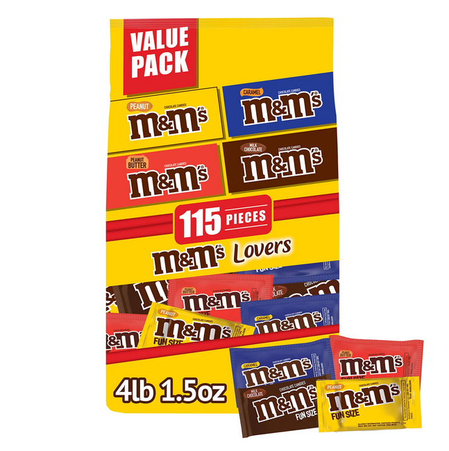 M&M'S Christmas Mini Milk Chocolate M&M'S 1.77 Oz Mega Tube - 144ct Ca