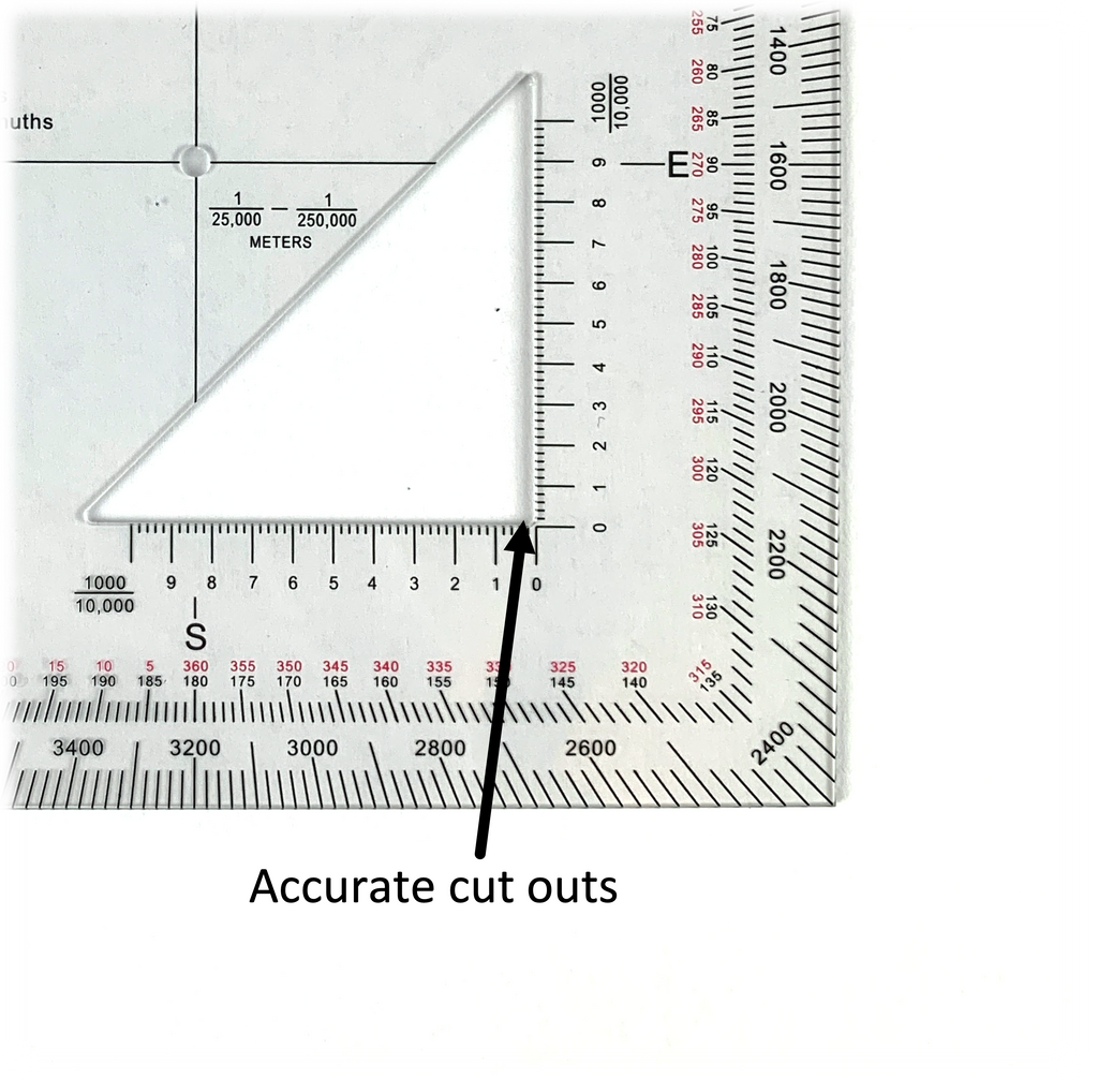 military land navigation protractor