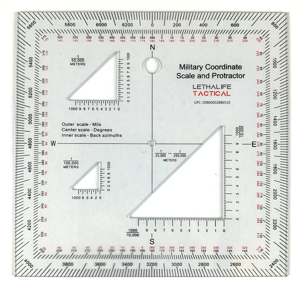 use a military protractor