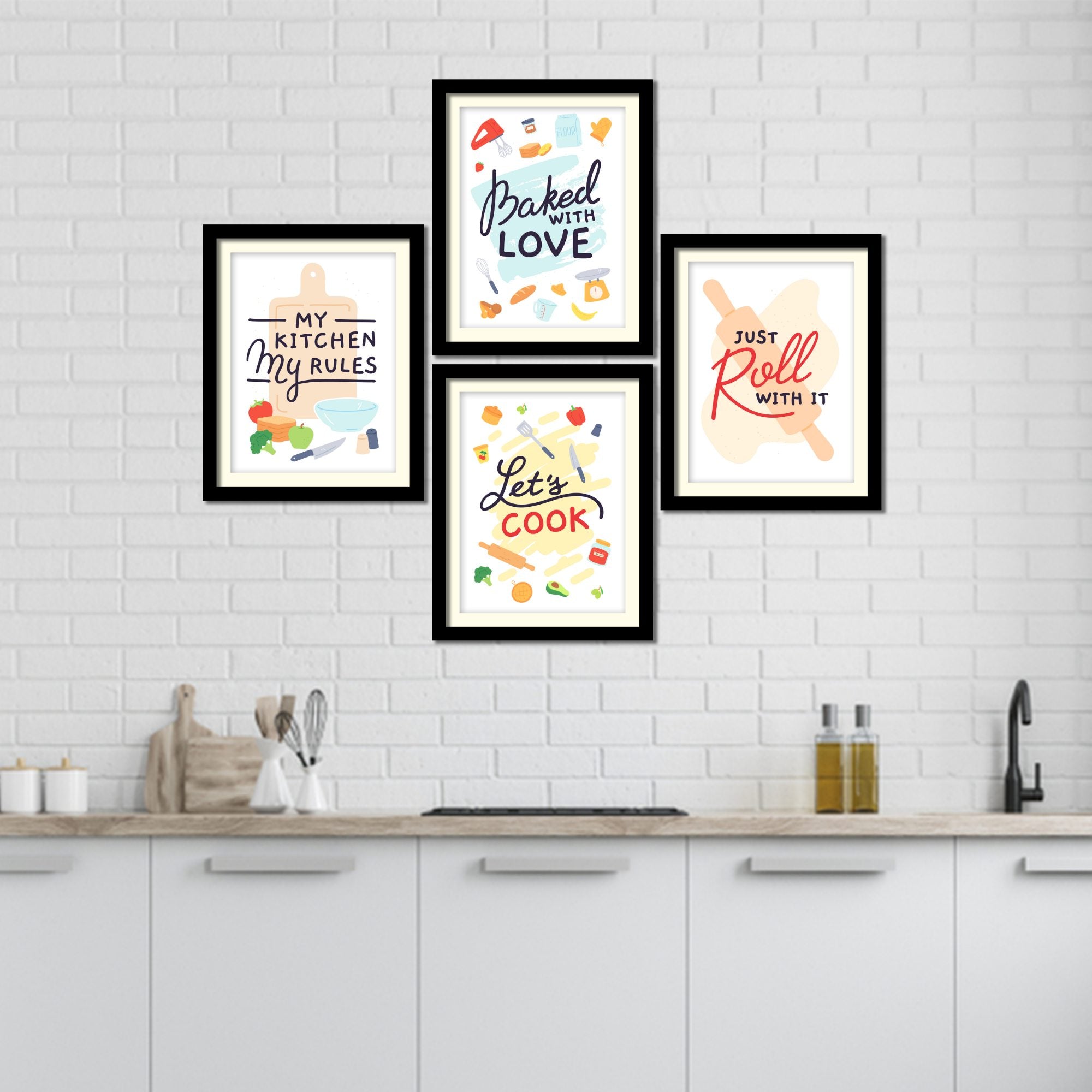 KitchenQuotesPremiumWallFrameSetofFour PFVC4Pcs2 1420 5 ?v=1634277773